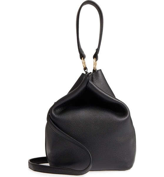 SAM EDELMAN | Renee Leather Bucket Black – Classy Bag Lady display picture 1