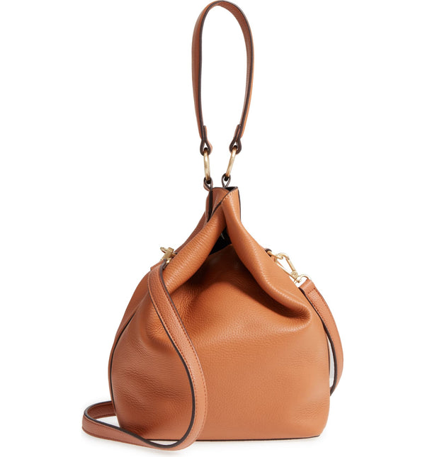 SAM EDELMAN | Renee Leather Bucket Bag Camel