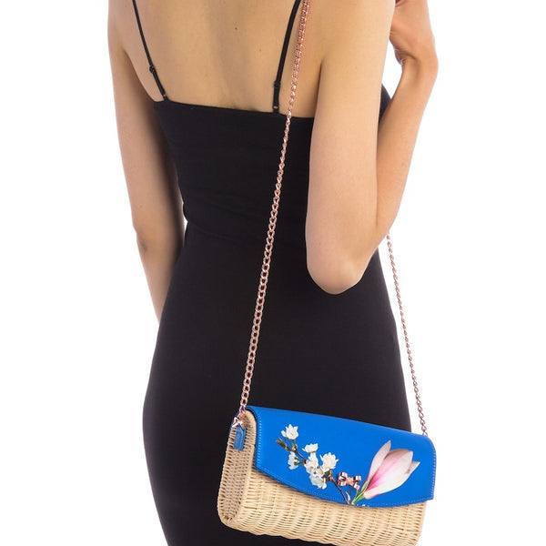 Ted baker aretha straw clutch bag Clearance