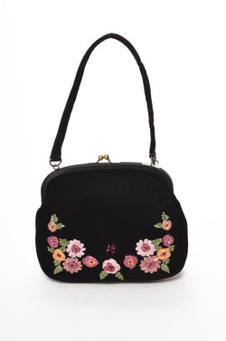 Lulu Guiness | Velvet Embroidered Bag