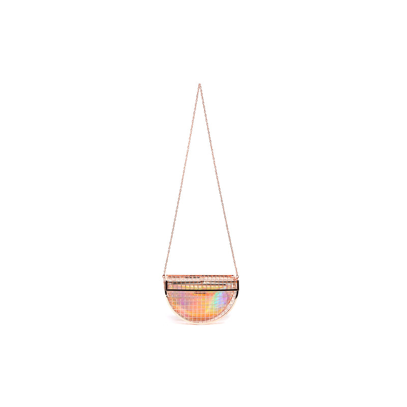 METAL CAGE | Rose Gold Clutch