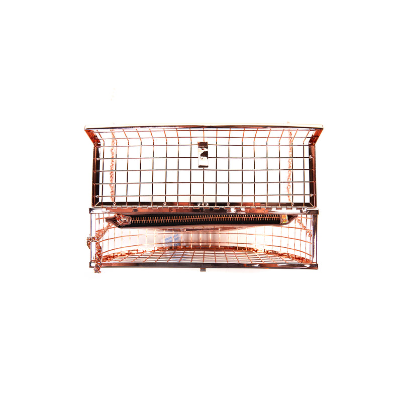 METAL CAGE | Rose Gold Clutch
