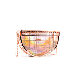 METAL CAGE | Rose Gold Clutch