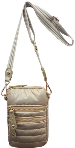 SONDRA ROBERTS | Cell Phone Crossbody Gold